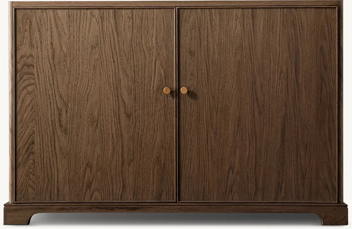 Living room furniture handcrafted kiln-dried solid wood bedroom cabinet double-door sideboard