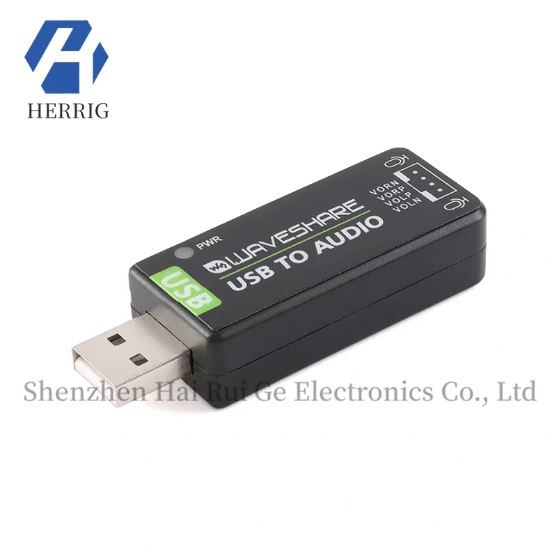 Original USB TO AUDIO Raspberry Pi USB to audio module, driver-free sound card with built-in microphone/speaker