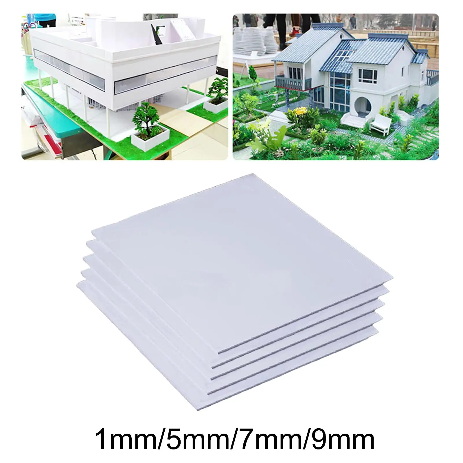 5 Pieces Square Blocks Art Projects Foam Plate PVC Foam Sheets Crafts