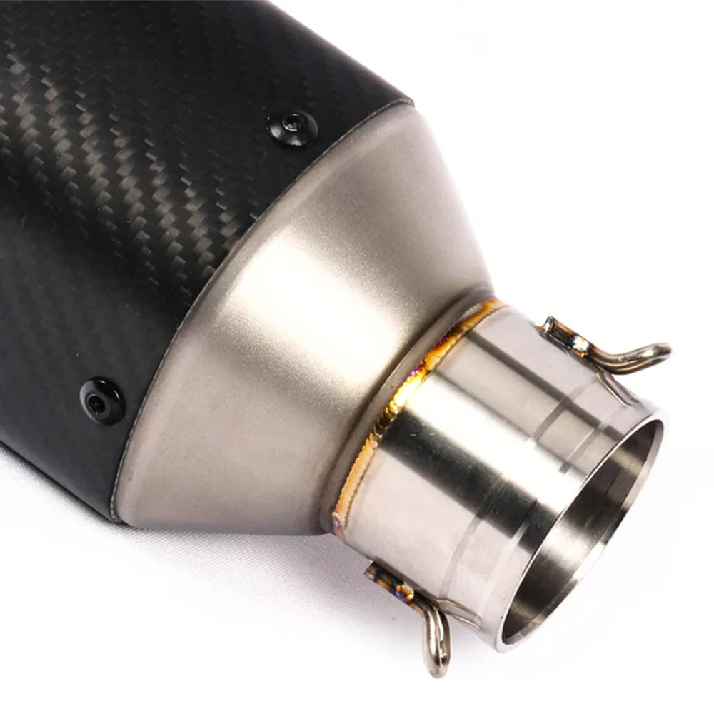 العالمي 51 مللي متر دراجة نارية السهم العادم الأنابيب ألياف الكربون العادم الهروب الخمار DB القاتل ل K8 R6 R3 Z900 GSX750R #5