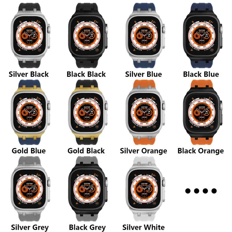 Apple Watch用チャナップシリコンストラップ,超薄型,38,7,45,41mm,iwatch 5,4,3,44,40,42mm