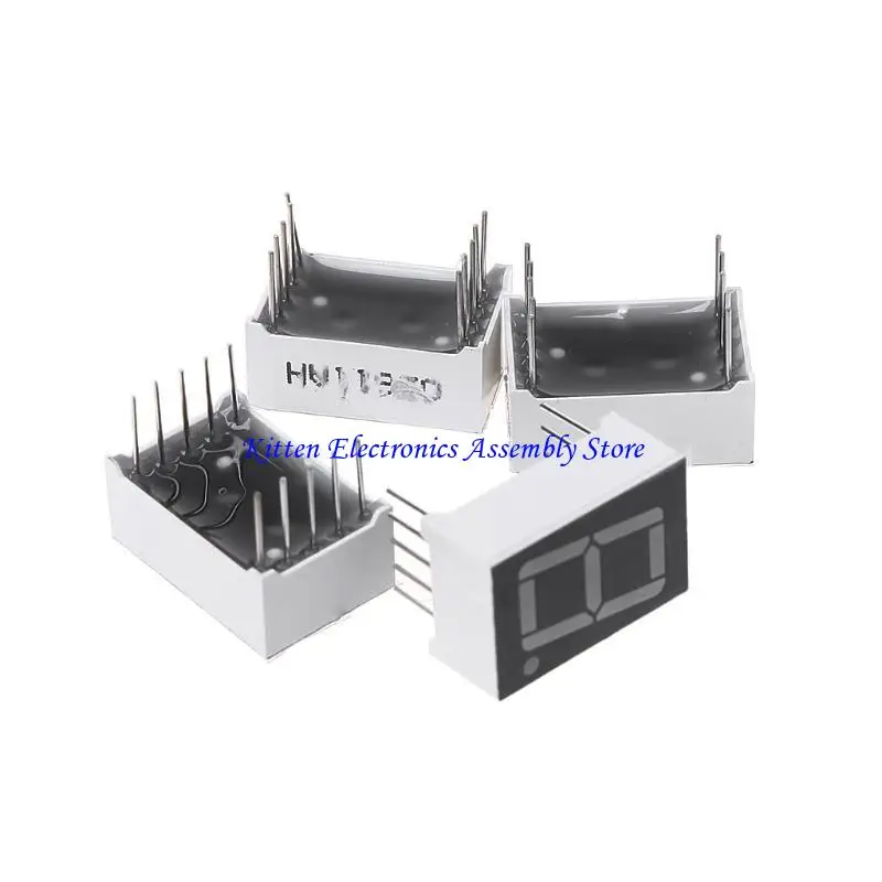 96GD 10PCS Digital Tube Segment Common Anode Red 1 Bit digital Tube 0.56inch Red LED Display