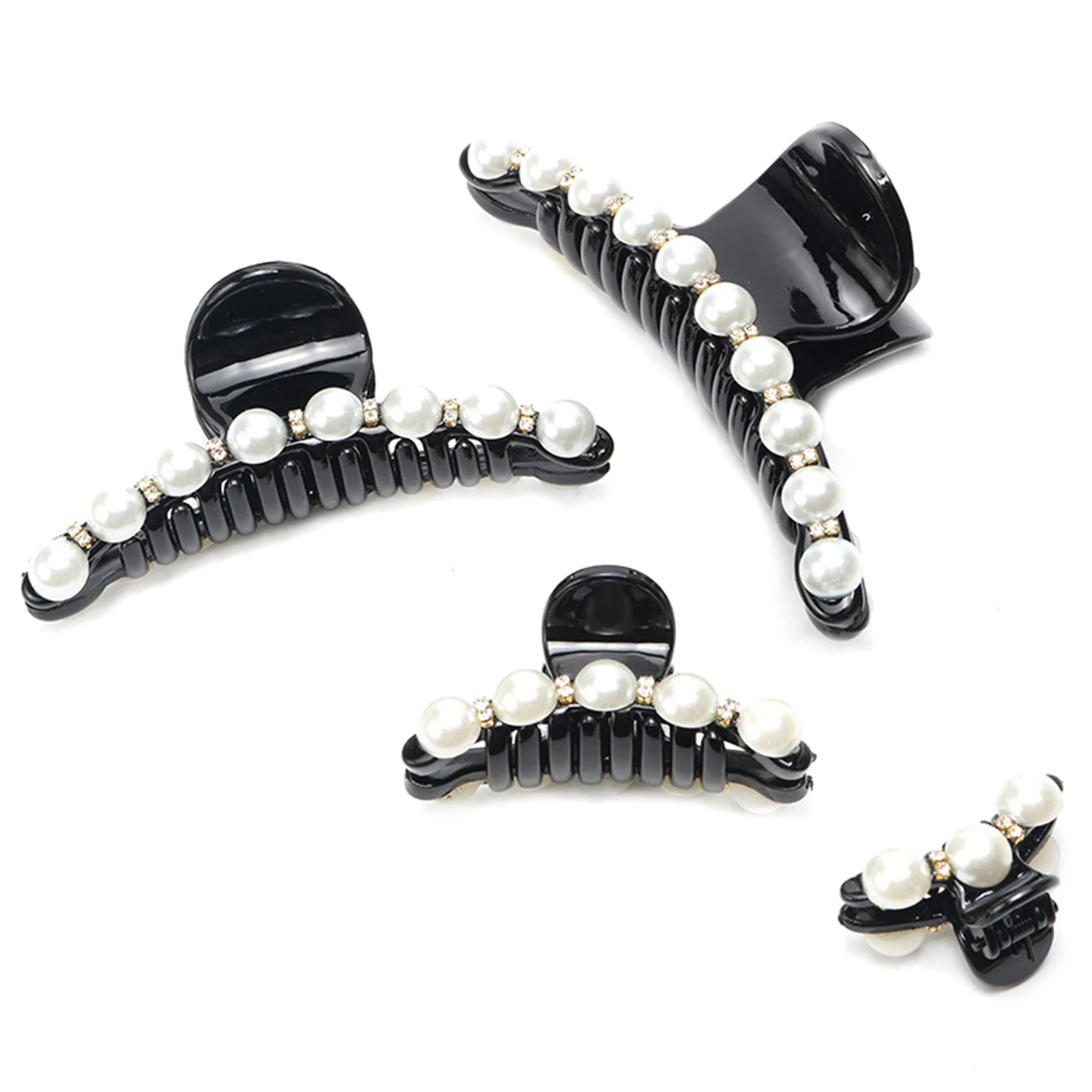 Women's Summer Pearl Claw Hairclip All- Easily Wear Hairclip for Thick or Thin Hair Straight or Curly Hair