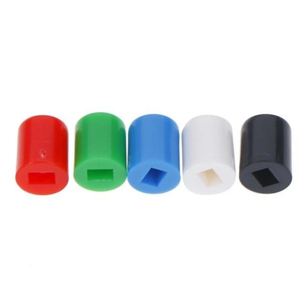 20pcs A06 6x7mm Tactile Push Button Switch Cap 7mm Applies To 5.8*5.8 7*7 8*8 8.5*8.5 Self-locking Switch Button Cap