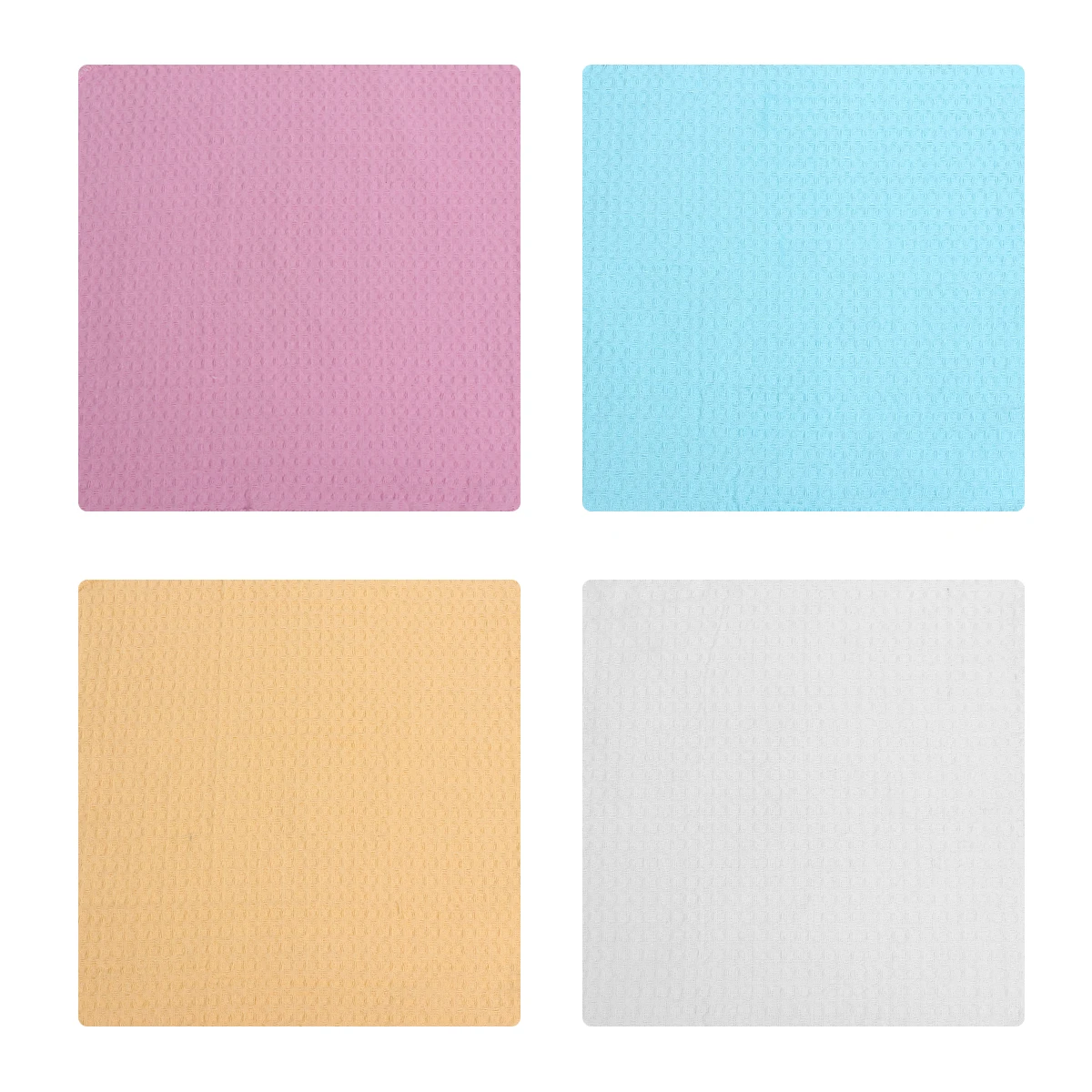 

4pcs Cleaning Cloth Water Absorbent Polyester Cotton Blended Dish Towels Kitchen Washable Dry Easy Handle Home