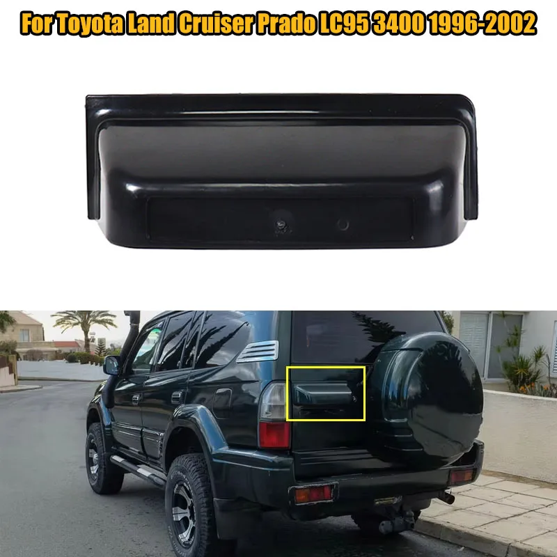 81270-60280 Car Tailgate Door Handle Rear License Plate Lamp Assy Frame For Toyota Land Cruiser Prado LC95 3400 1996-2002