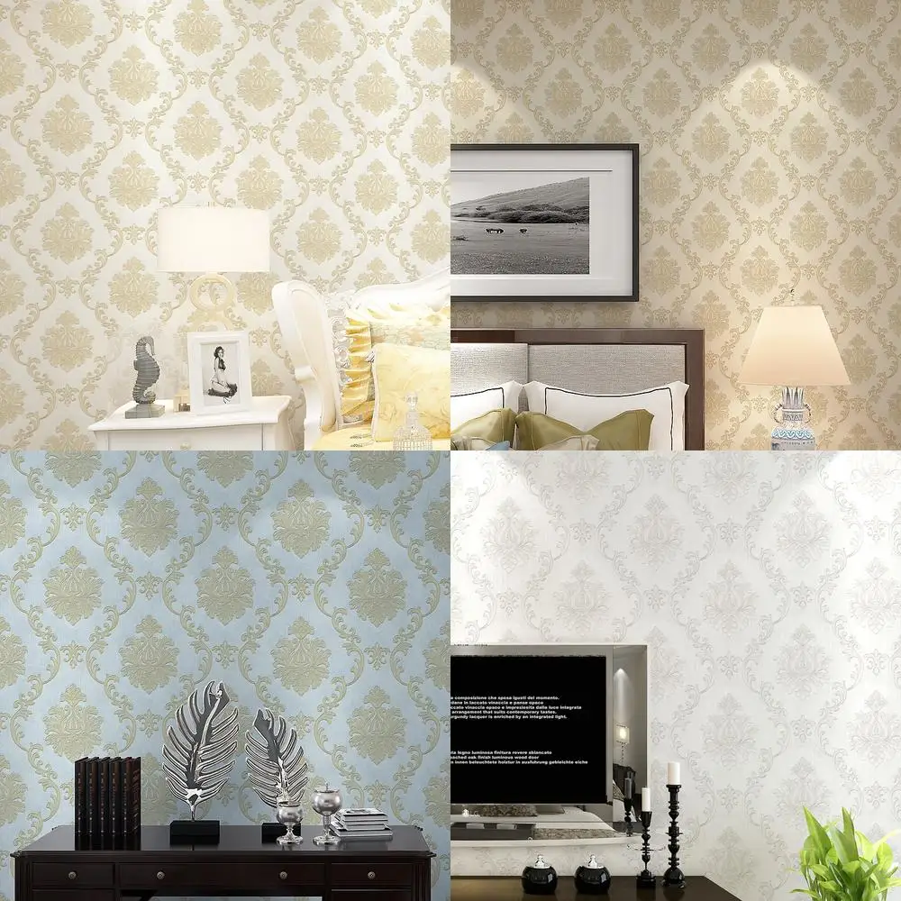 فاخر ثلاثية الأبعاد النمط الأوروبي زهرة كبيرة تنقش خلفية لغرفة النوم غرفة المعيشة فندق المشاريع الراقية ثلاثية الأبعاد الإغاثة ديكور المنزل #1