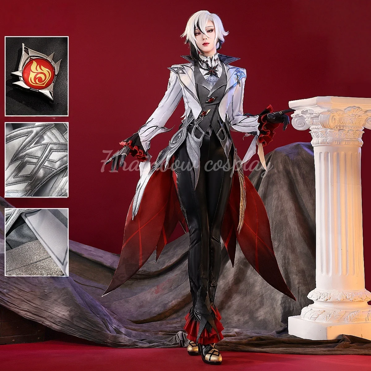 

Костюм для косплея Арлекино из Genshin Impact, рождественская униформа, костюмы для косплея Genshin Impact