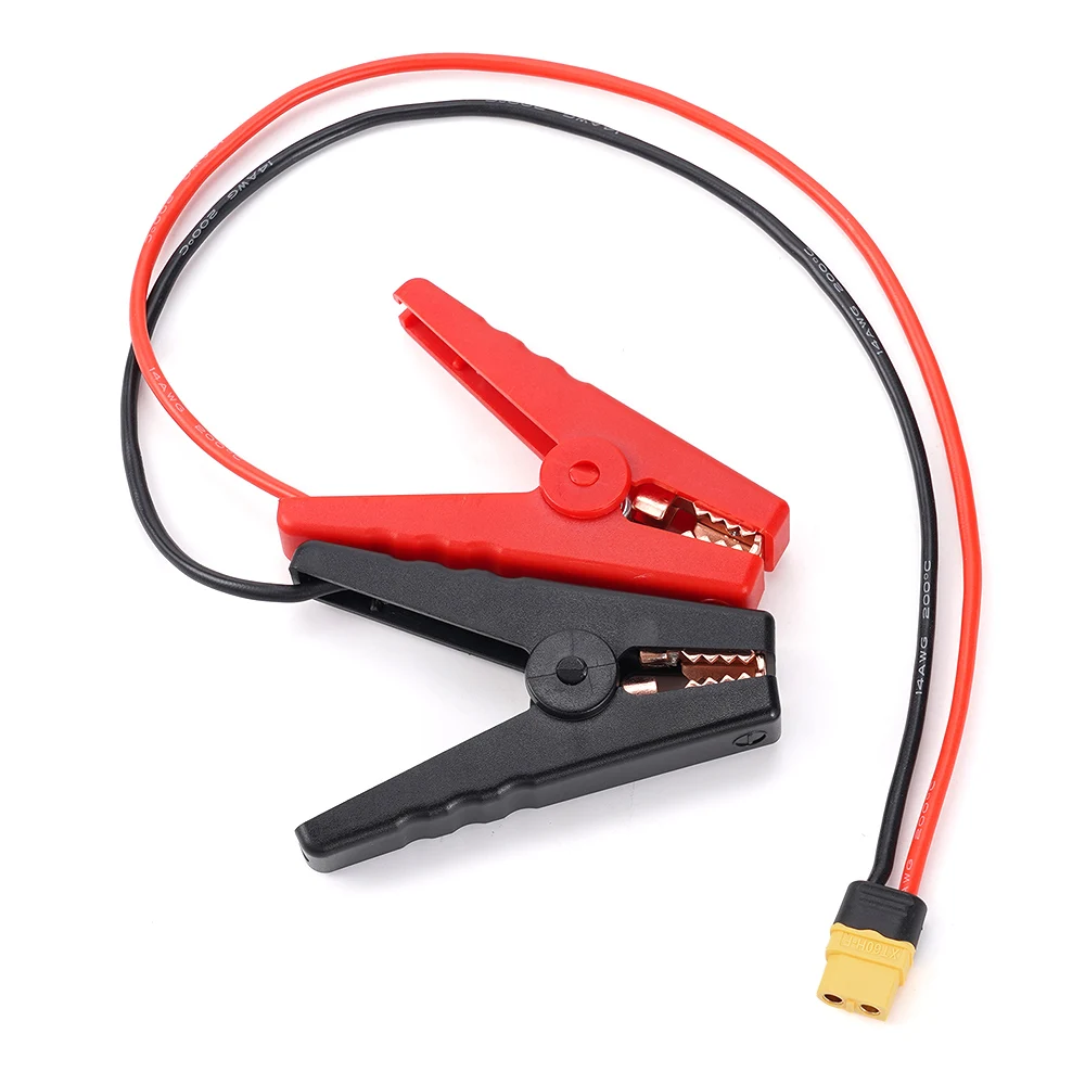 Alligator Clip to T Plug/XT60 Female Plug Cable Wire 14AWG 50cm For ISDT Q6 Charger Spare Part DIY Accessories