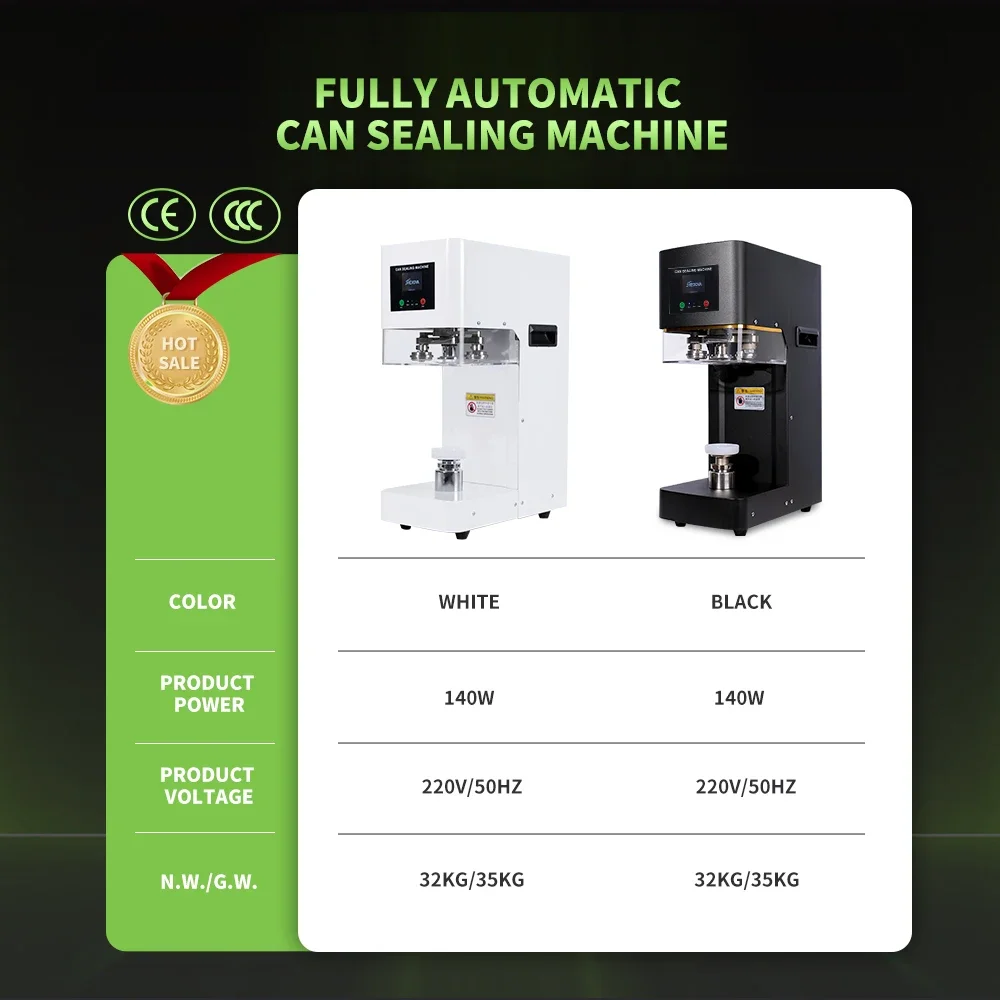Full Automatic Plastic Cup Sealing hine Soda Jui Non-Rotary Can Seamer Cold Drink Bottles Sealing hine With Lids