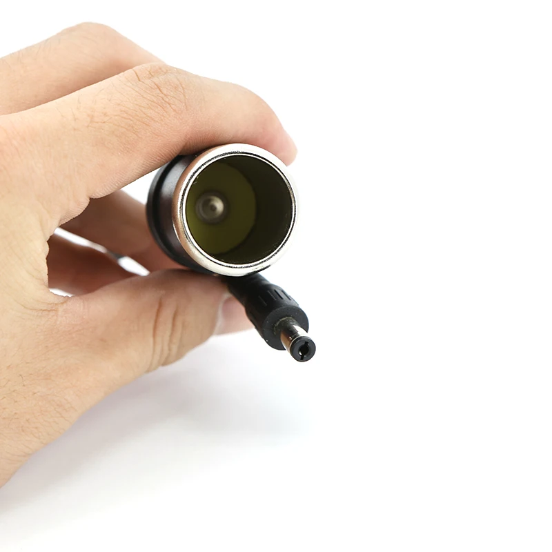 تيار مستمر 12/24 فولت ذكر 5.5x2.1 مللي متر إلى سيارة أنثى المقبس ولاعة السجائر كابل توصيل إمدادات الطاقة مهايئ شاحن سلك اكسسوارات السيارات J