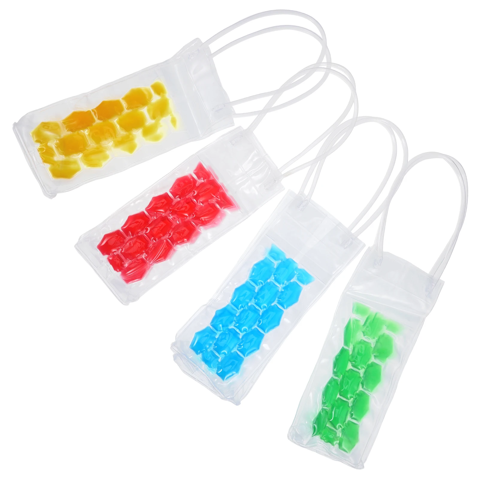 

4 pcs Bottle Cooler Bag Freeze Gel Chiller Kitchen Bottle Freezer Bag Bar Tool for Drinks Beer Party Picnic Travel Reusable