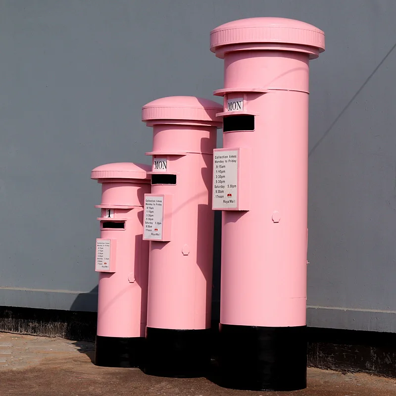 Metal model retro mailbox model crafts home desktop decoration mailbox for sale
