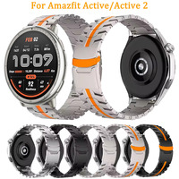 22mm 20mm Metal Band For Amazfit Active 2/GTS 2 3 4 Stainless Steel Replace Strap For Amazfit Balance/Stratos/GTR 4 3 2 42/47mm