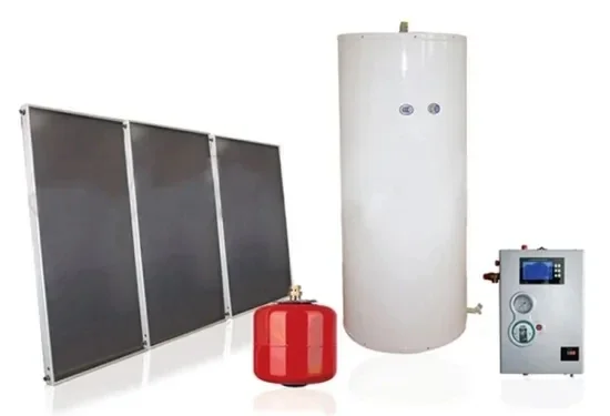 Split pressurized 1000 liter flat plate passive solar geaser water heater