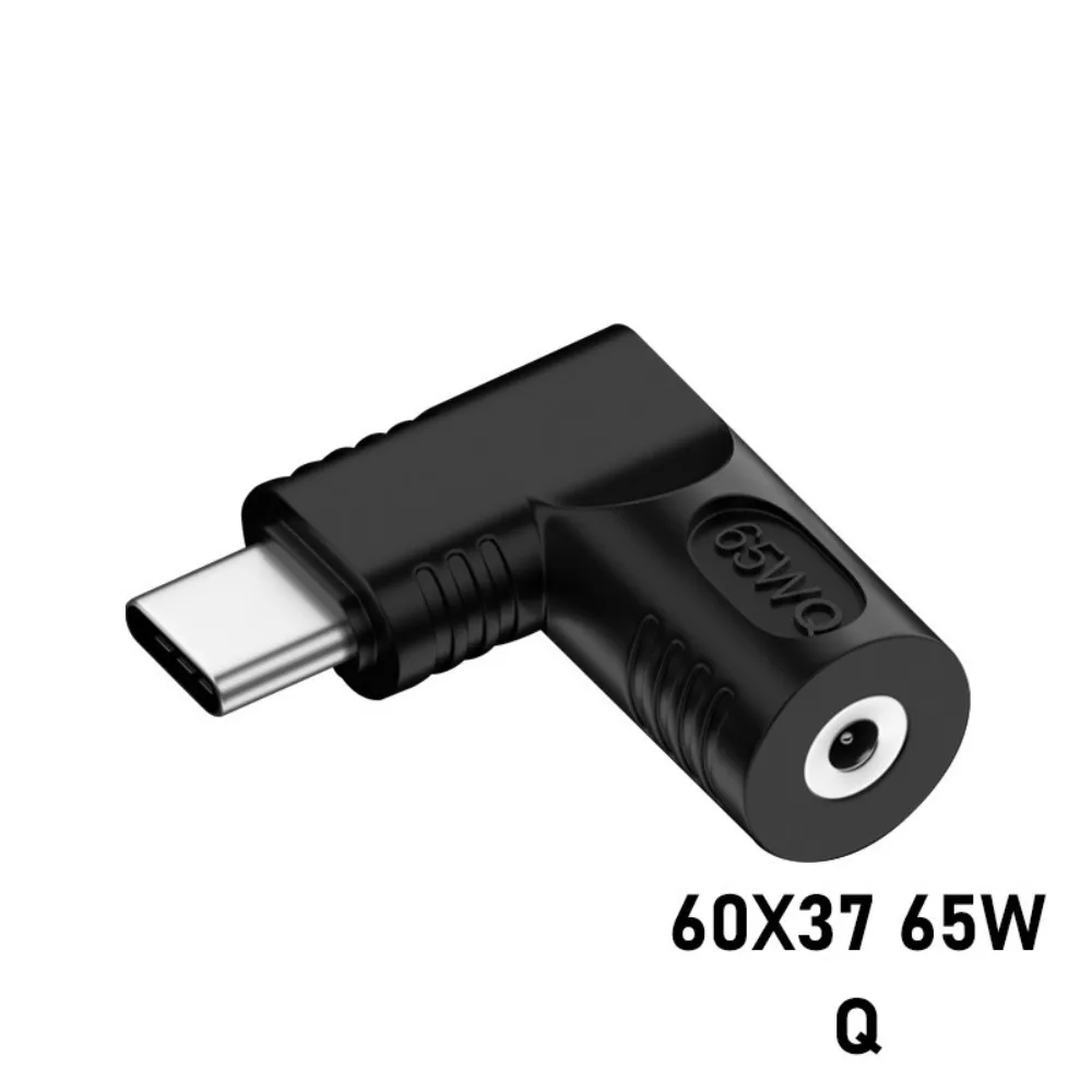 65W Laptop Power Adapter DC Female Type-C Male Laptop Female Plug USB C Universal Laptop Power Connector Notebook Accessory