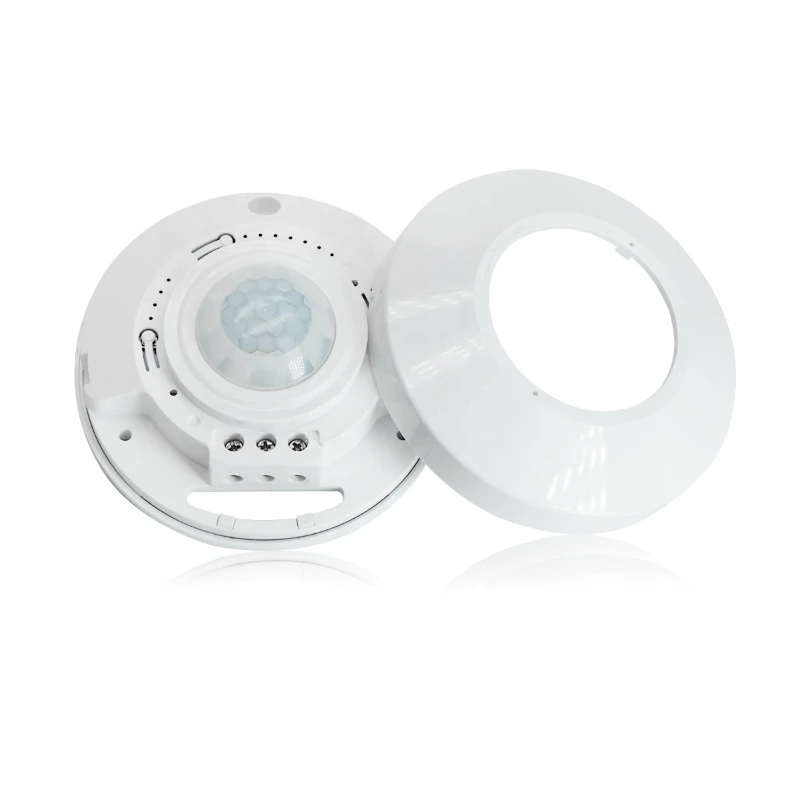 Ceiling mounted occupancy sensor 360 degrees 5A PIR infrared mini automatic daylight sensor switch, motion sensor detector