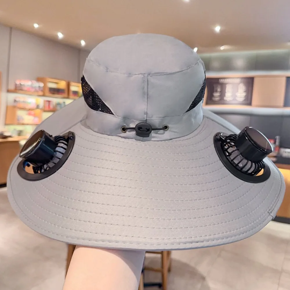 

Camouflage solar dual fan fisherman hat, strong wind shading, outdoor fishing sun protection