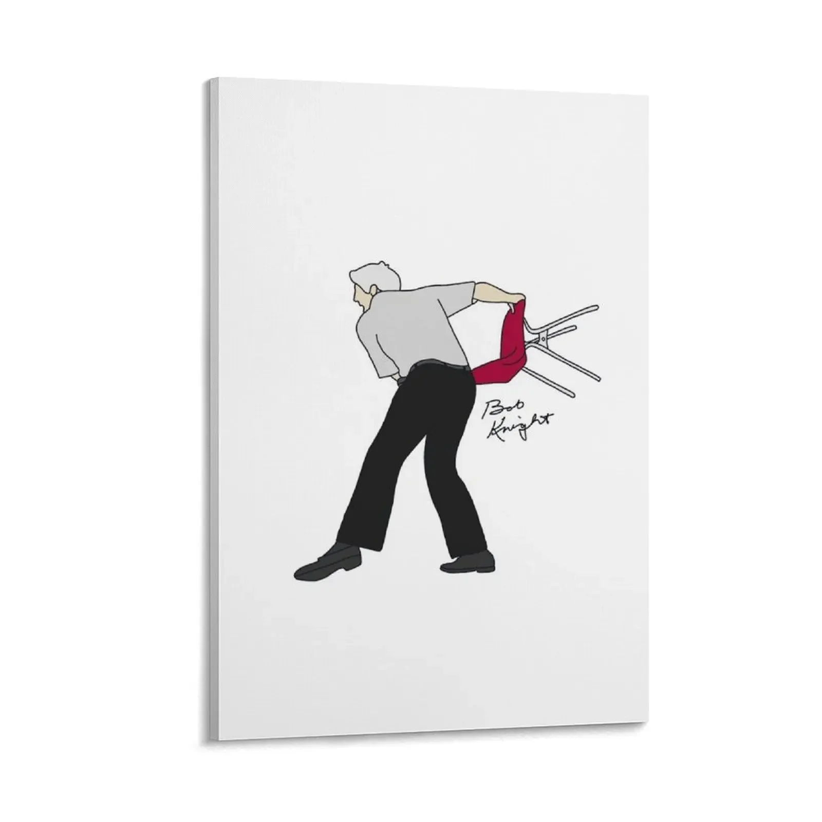 

bob knight with his chair Canvas Painting office decoration Decoration for home decoration aesthetic