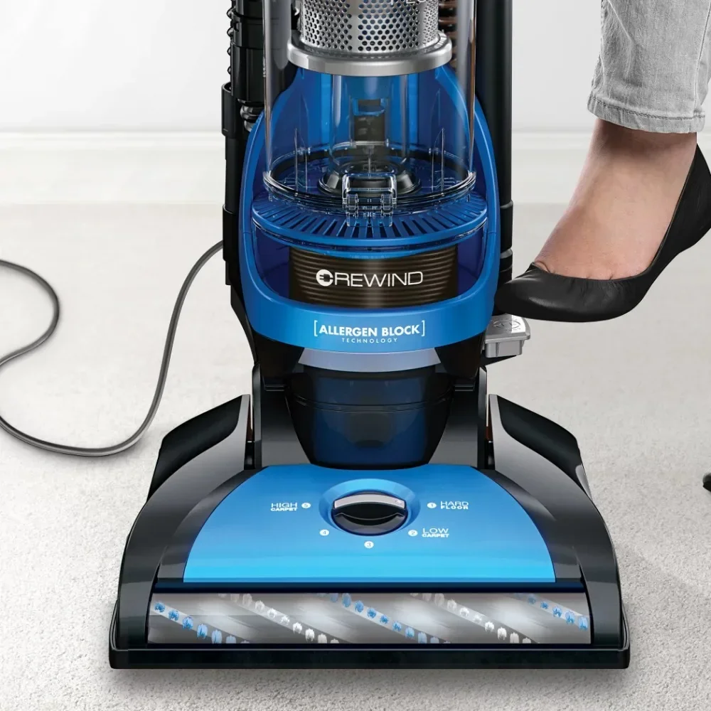 Aspirapolvere verticale con supporti HEPA