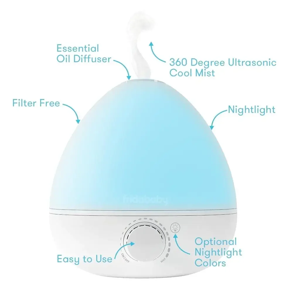 Baby Room Ultrasonic Humidifier Aromatherapy Night Light Essential Oil Diffuser