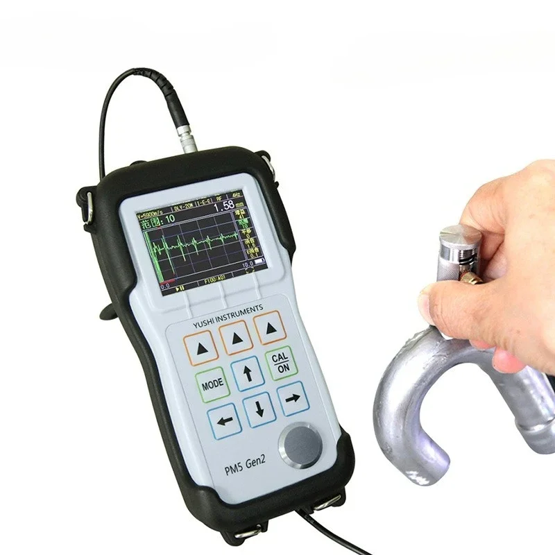 Ultrasonic Thickness Gauge PM5 Gen2 Ultrasonic Thickness Measurement of Titanium Stainless Steel Sheet