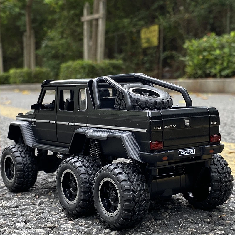 1:32 G63 6*6 Big Tire Modified Off-Road Vehicle Alloy Car Model Diecasts metal Simulation Toy Car Model Collection Kids toy gift