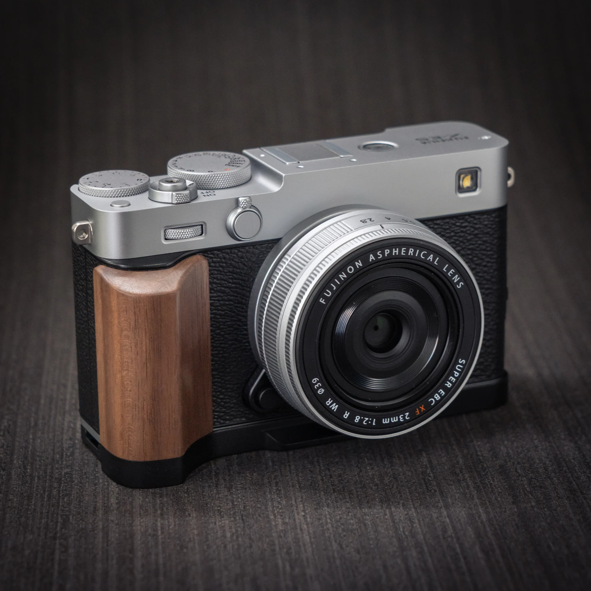 Handgefertigter Kamera-Handgriff aus Holz, L-Platte, Schnellverschluss-Halter für Fujifilm XE5 Fuji X-E5 – Detail 18