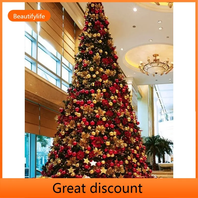

A503 Large Christmas tree set frame tree luminous outdoor 6 meters 8 meters Christmas tree decoration shopping mall