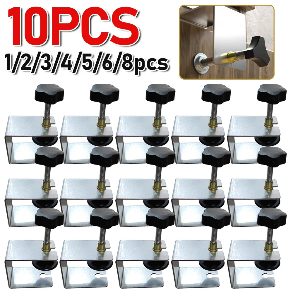 ลิ้นชักเหล็กหน้า1-10ชิ้น/เซ็ตที่ยึดไม้จิ๊กแผงตู้มีลิ้นชักเครื่องมือคลิปสำหรับอุปกรณ์ perabot rumah