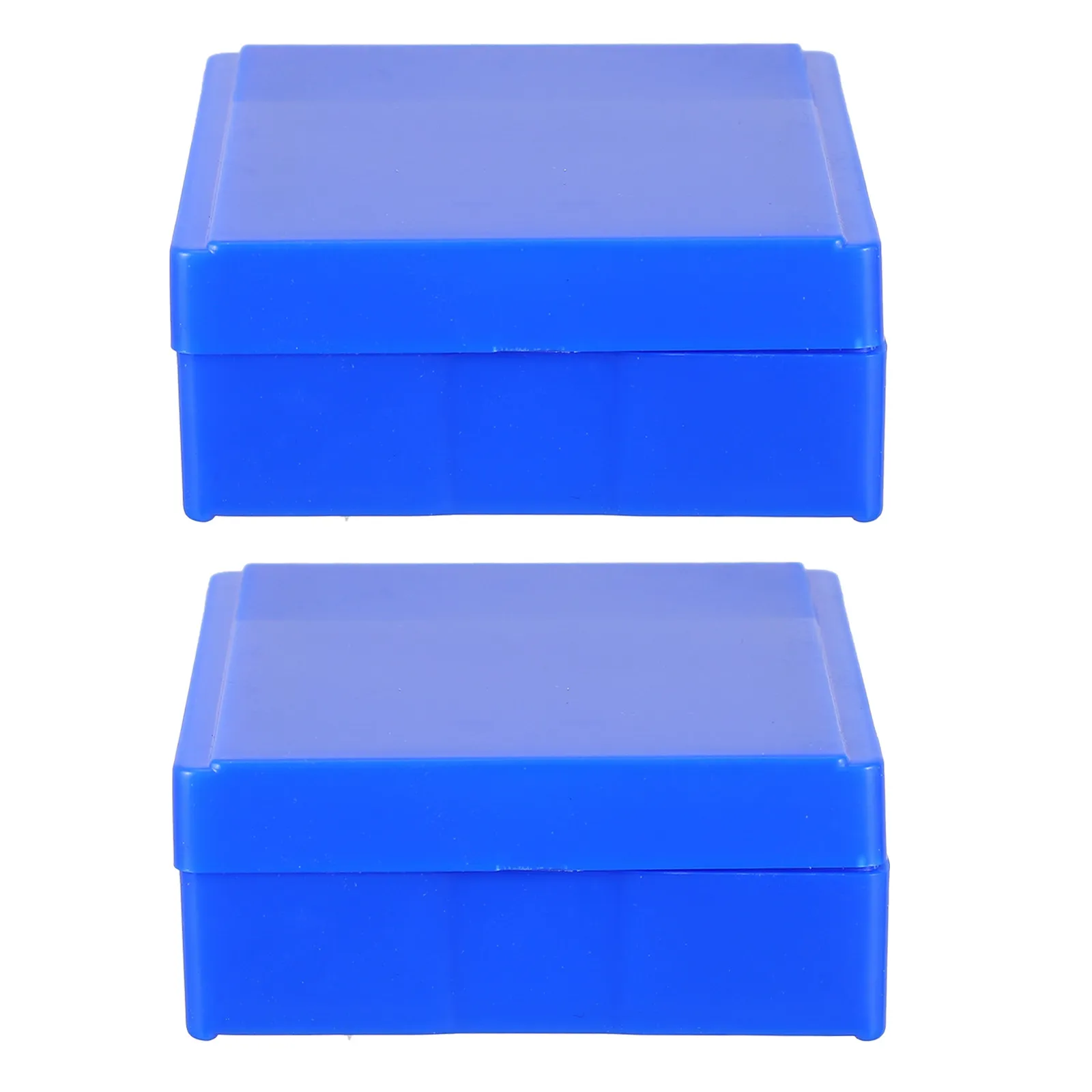 2Pcs Microscope Slide Storage Box Heavy Duty ABS Material Multi Holder with Serial Numbered Slots Stackable Neat