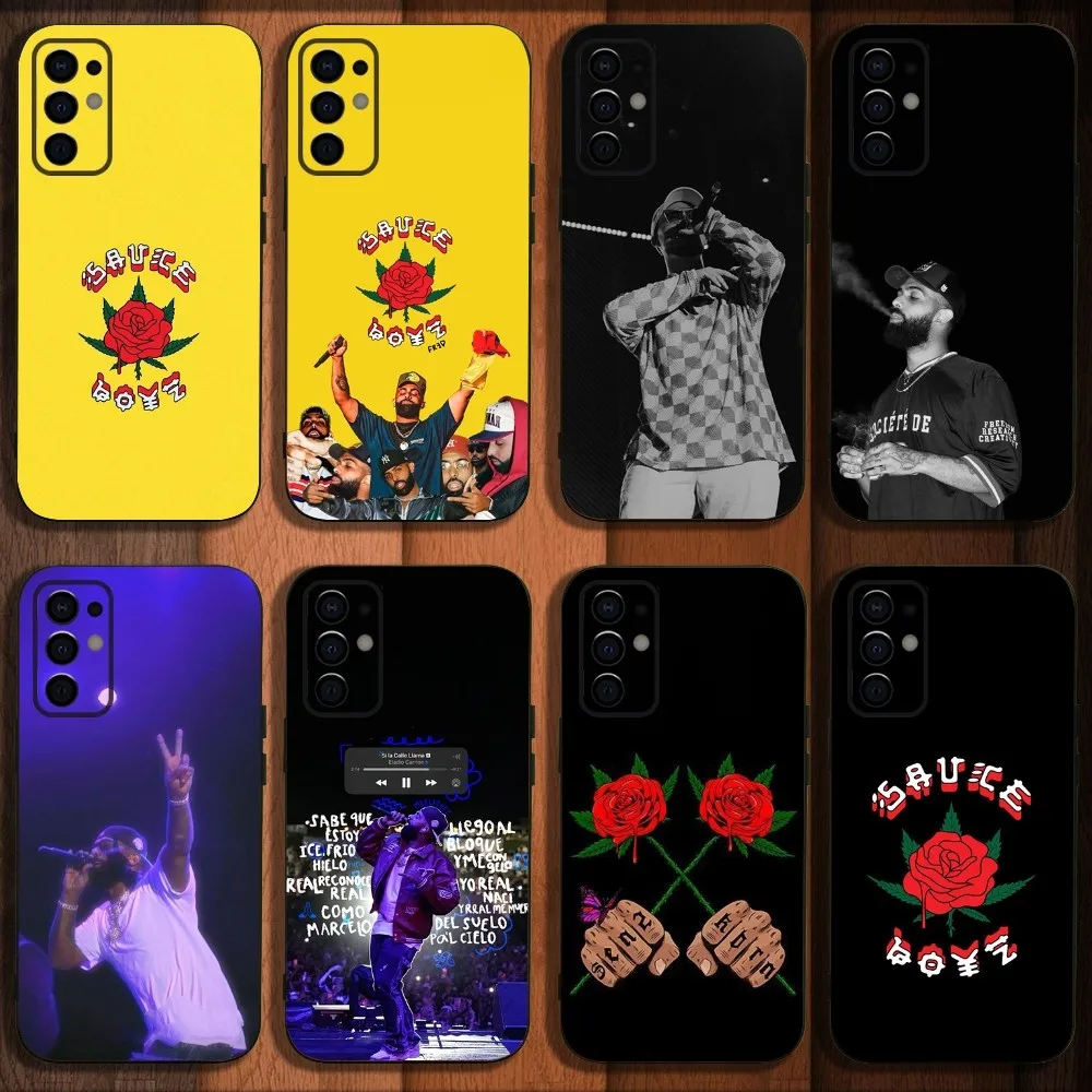 

S-Sauce Boyze C-Carrion Rapper Phone Case For Samsung S24,S21,S22,S23,S30,Ultra,S20,Plus,Fe,Lite,Note,10,9,5G Black Soft Cover