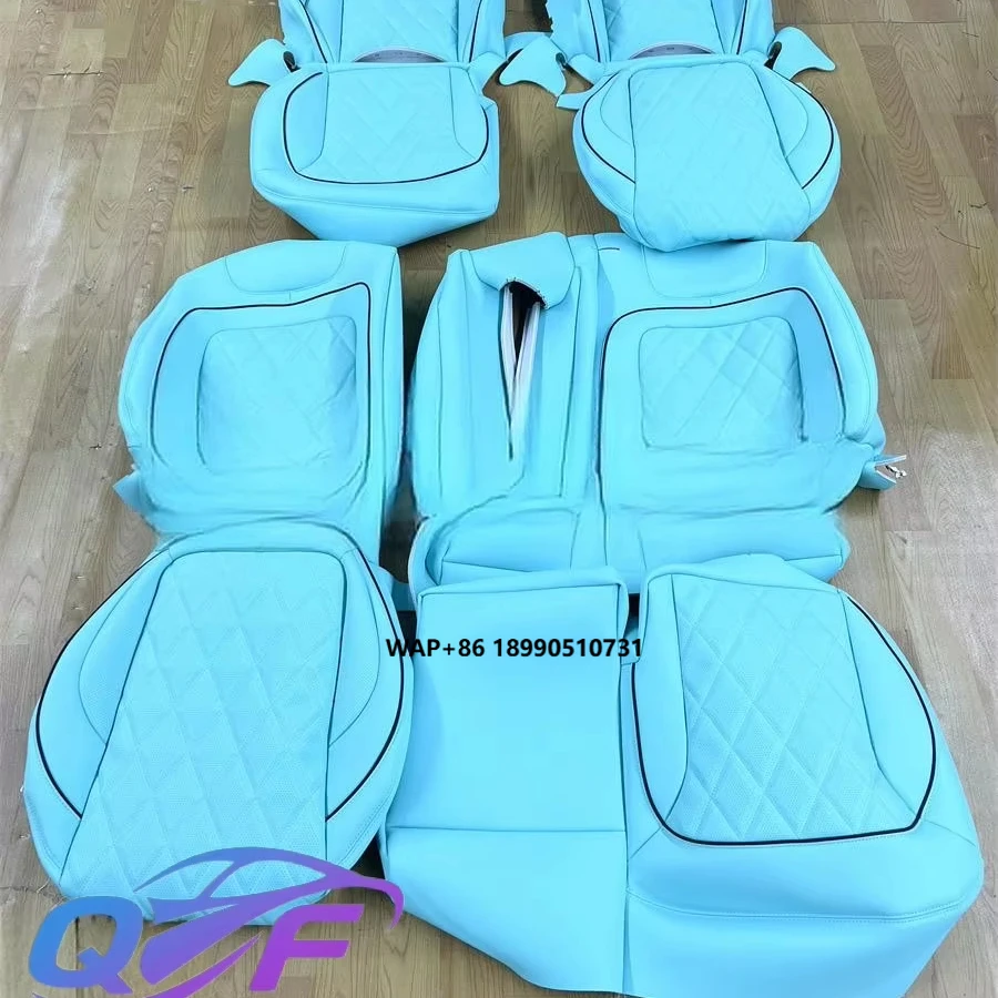 

Saling Factory Car Seat Cover Diamond Stitching Custom Fit Leather Car Seat for Benz G Class G500 W463 W464 G63 G65