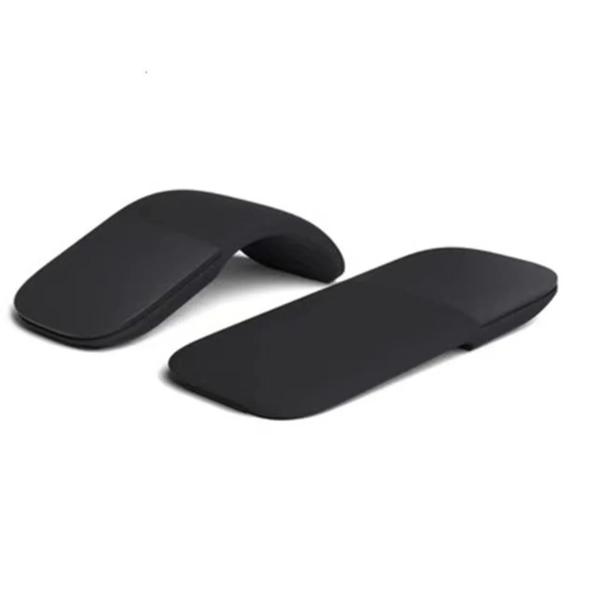 New Wireless Mouse Foldable Arc Touch Mause Ultra-Thin Mute Office for PC Laptop Black