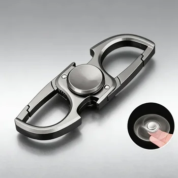 Metal Fingertip Spinner Fidget Toy, Multi-purpose EDC Tool Keychain Bottle Opener,…