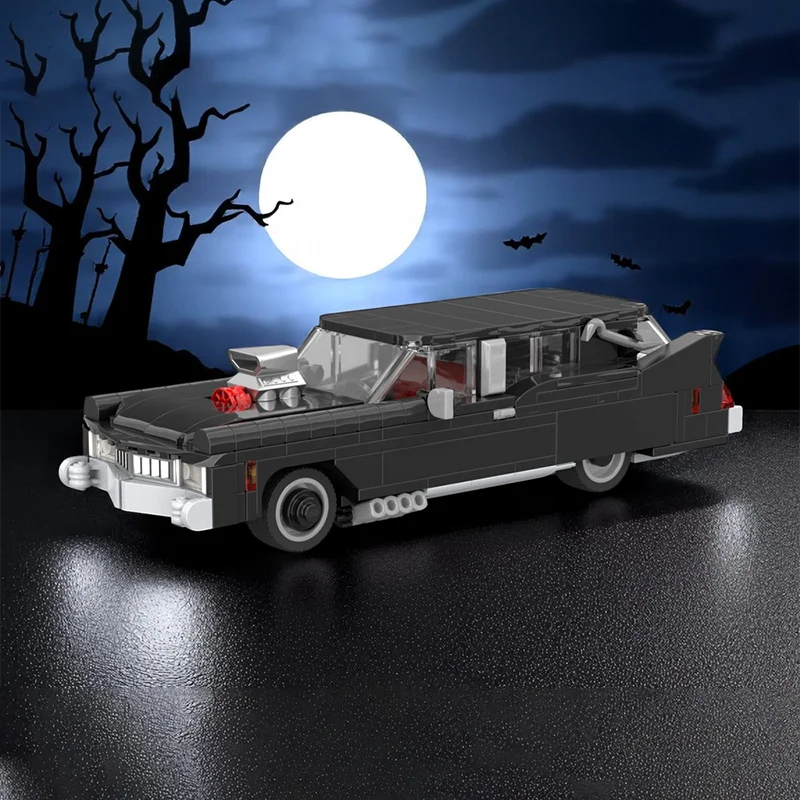 

293 шт. MOC Хэллоуин серии ретро 8-местная модель автомобиля FDIY сборка строительные блоки игрушки детский праздничный подарок