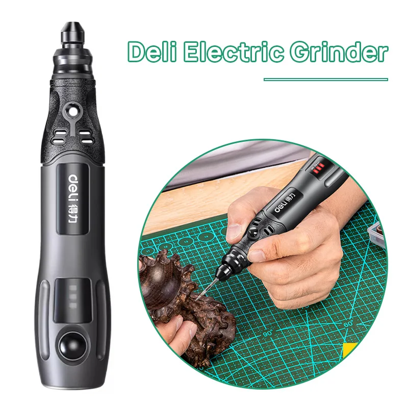 Cordless Grinder Electric Drill 3/5-Speed Adjustable Engraving Pen Cutting Polishing Drilling Rotary Tool Machine Accessories