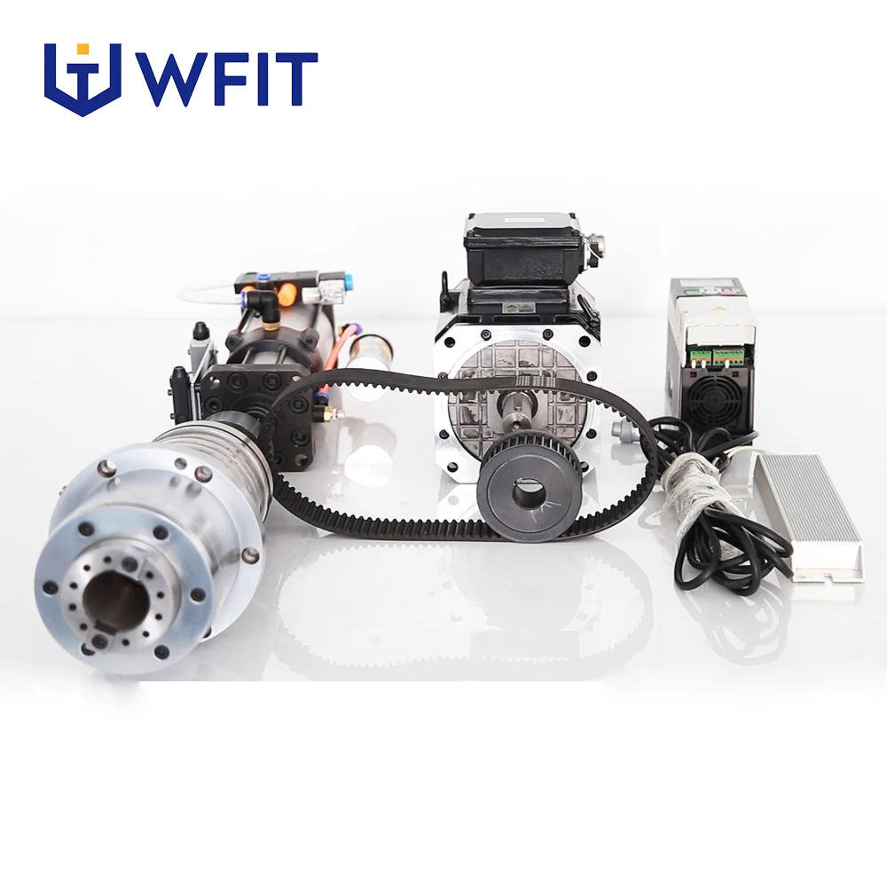 TLF High Quality CNC  BT50 190mm 5000rpm Bearing Automatic Tool Change Cooled Spindle Belt Driven Milling Machine Engraving Dril