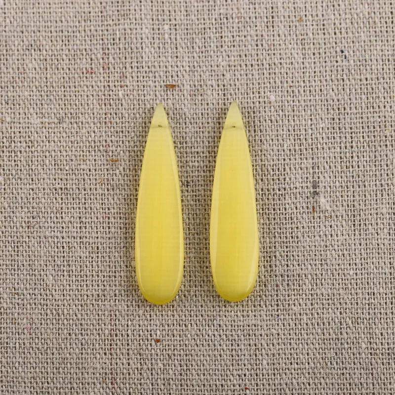 B&F Water Drop Onyx Earring Beads, Handmade Natural stones beads, Polished Stones for jewelry Making Supplies