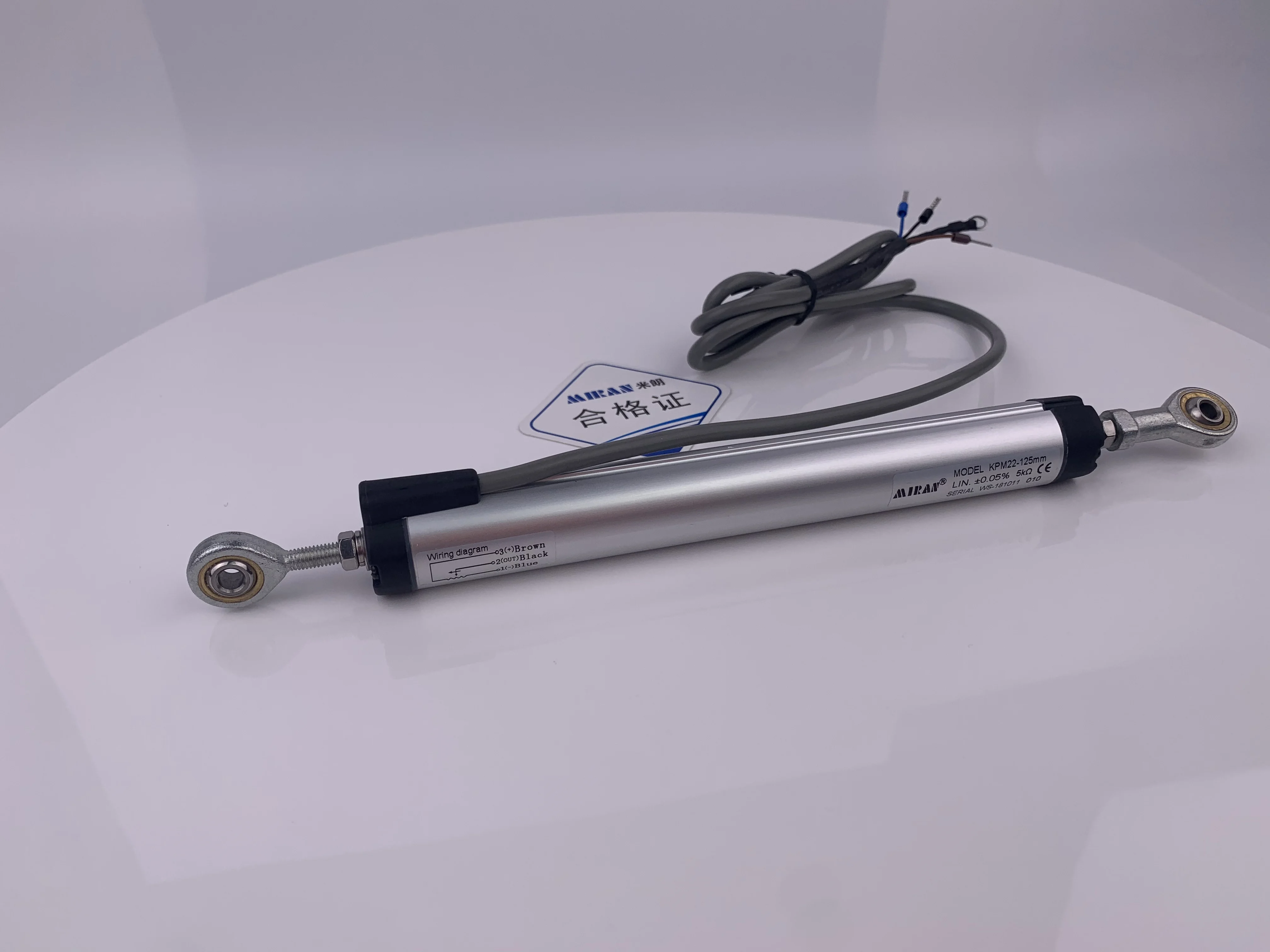 Miran KPM22 25-300mm  Linear Displacement Transducer Travel Sensor With Two Sides Ball Joint