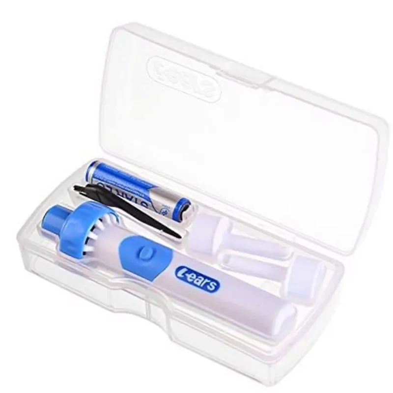 Electric Ear Suction Cleaner Soft Head Illuminated Ear Pick Safe Painless Gentle Portable For Kids Adults Home Daily Use