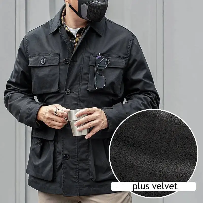 

Осень-зима, тактическая полевая мужская военная камуфляжная ветровка США, пальто с несколькими карманами, уличная ветрозащитная теплая флисовая куртка, мужская