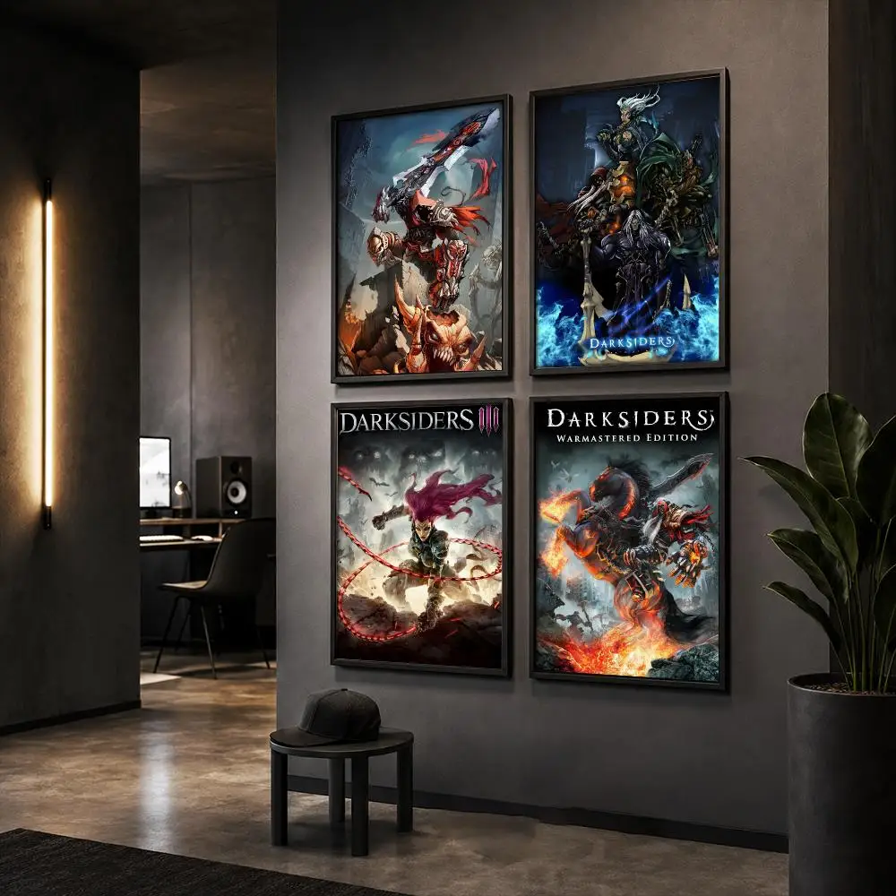 Game D-Darksiders Poster HD Home Wall Stickers House Hallway Living Room Bedroom Bar Office Decor Art Prints