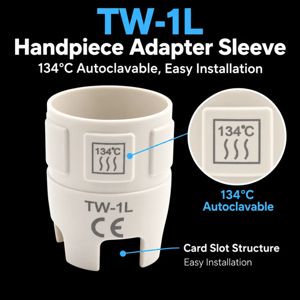 OraTechnix Dental Ultrasonic Scaler Detachable Handpiece TW-1L Adapter Sleeve,compatible with Woodpecker DTE EMS Satelec