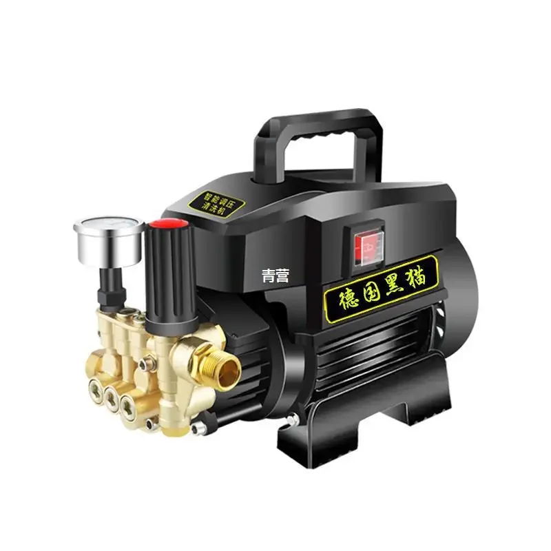 

Black cat car washing machine 220V high-power high-pressure car washing brush car washing water gun household cleaning machine