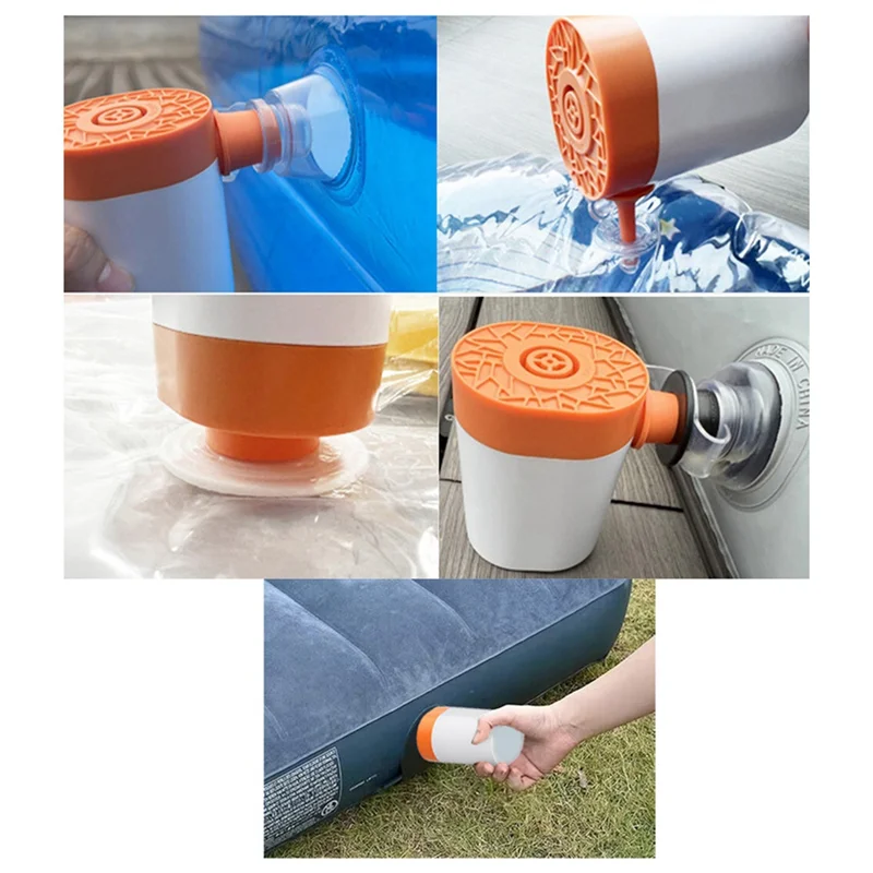 

AED2-2 в 1, крошечный сухой аккумуляторный воздушный насос, беспроводной воздушный компрессор, насос для накачивания и сдувания для кемпинга, надувной насос для дома и улицы