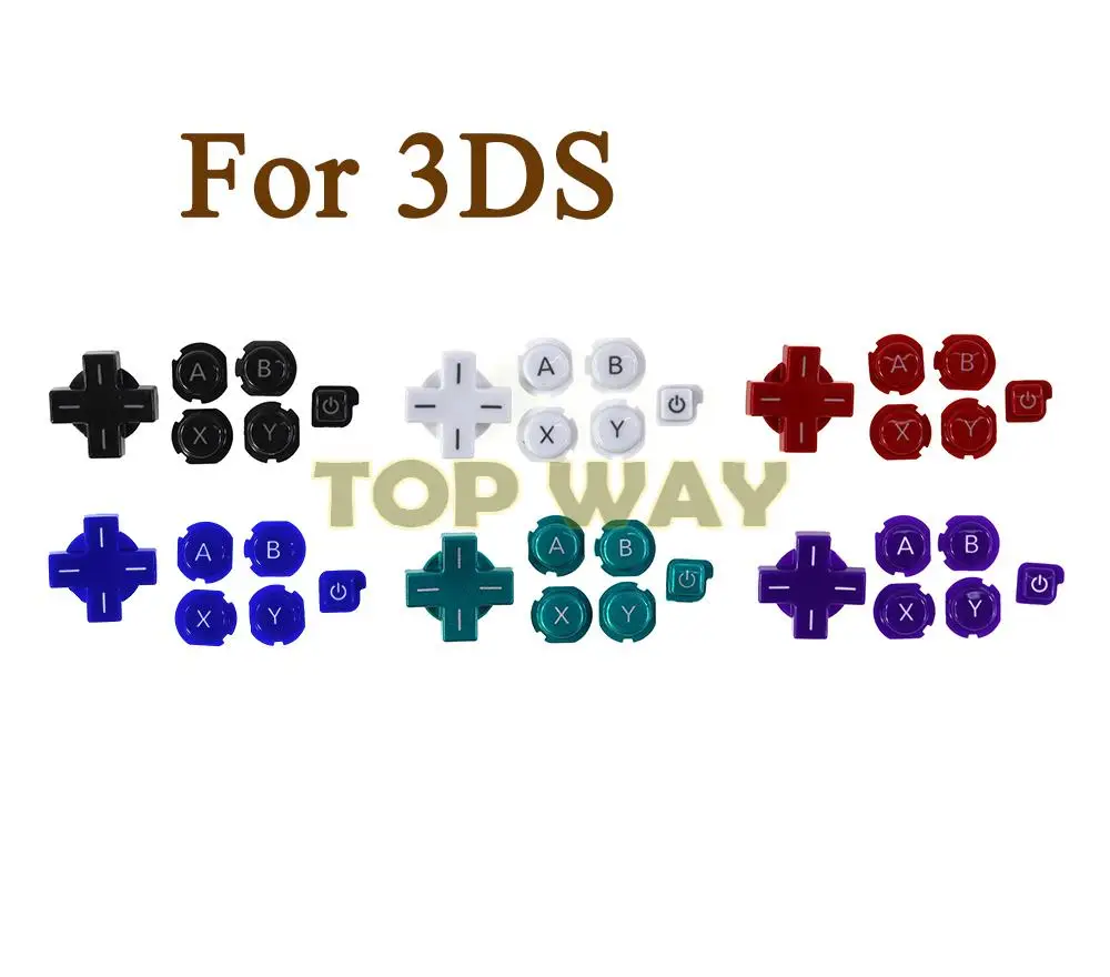 5 Juegos de alta calidad para Nintendo 3DS ABXY botón con reemplazo de botón de dirección cruzada para 3DS A B X Y