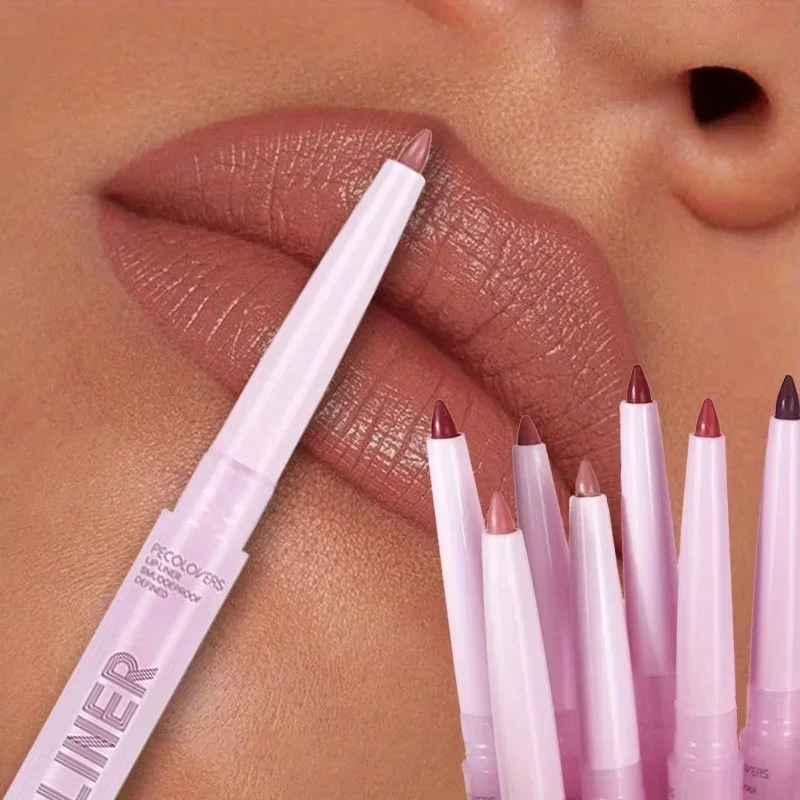 مقاوم للماء ماتي الشفاه تلوين مثير الشفاه الكنتوري قلم تحديد الشفاه الوردي قلم أحمر الشفاه لينة ضباب تلميح قلم تحديد الشفاه مخطط تينت مستحضرات التجميل