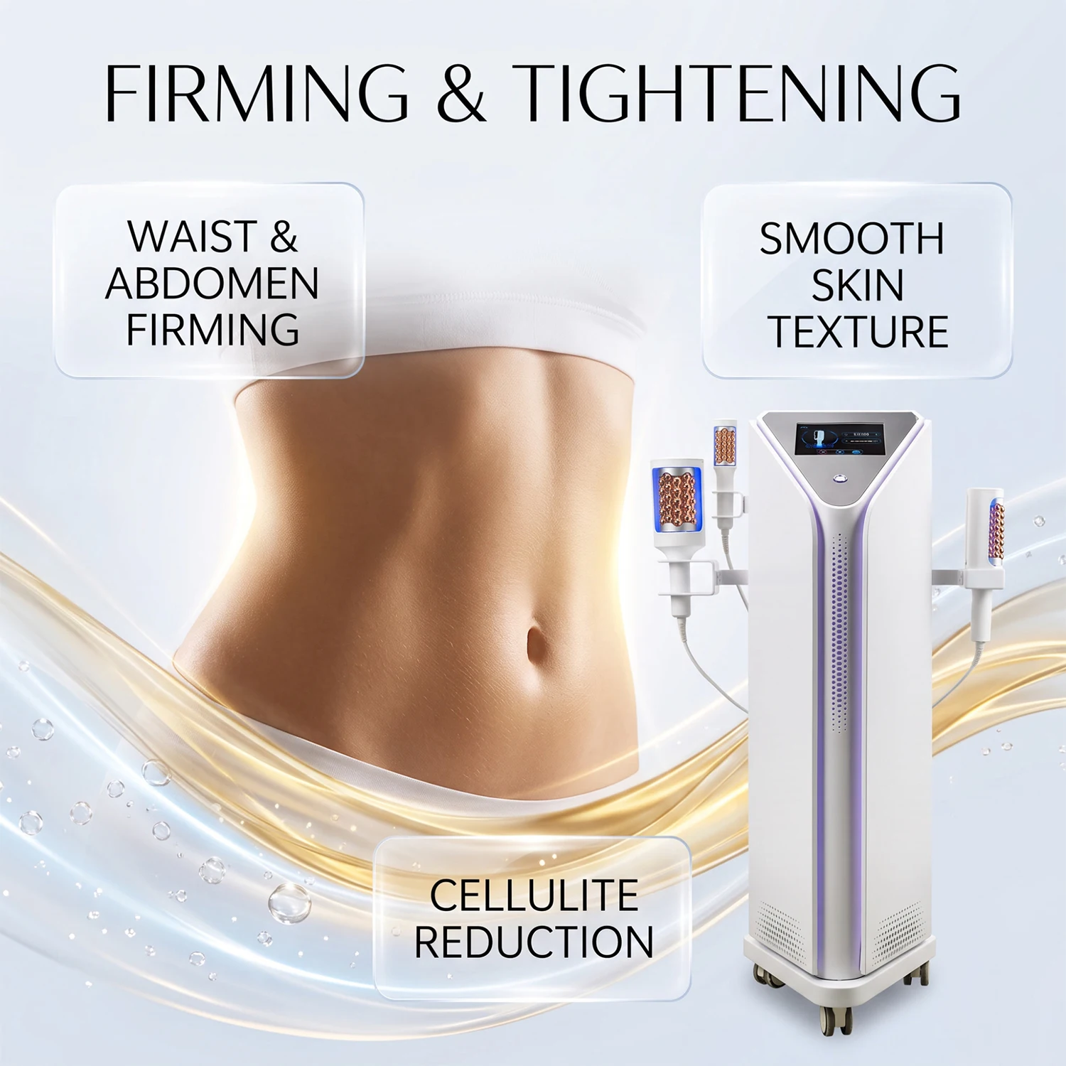 3 Handle Roller Massage Machine 360 Intelligent Rotation Meridian Dredging Cellulite Reduction Circulation Support Body