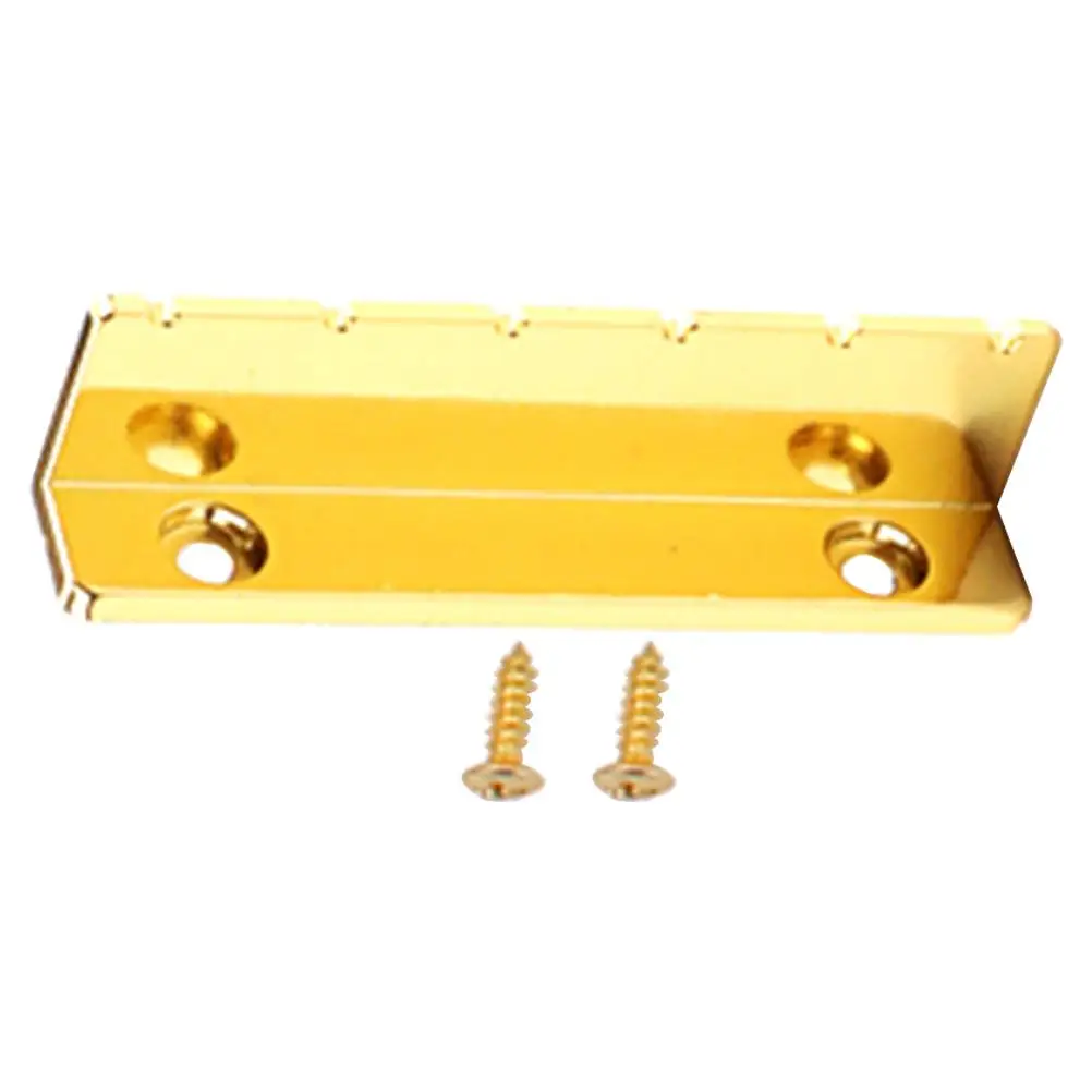

Guitar Nut Replacement Parts Metal String Bridge Saddles Accessories Compatible 6 String Electric Guitar Components Practical